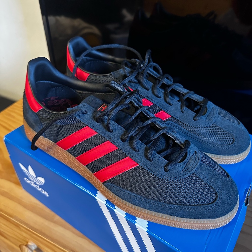 Adidas Spezial - Black and Red Striped Sneakers